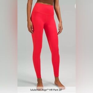 $98 New Lululemon Leggings Womens 6 Pink Align Pant High Rise 28” Gym Yoga NWT